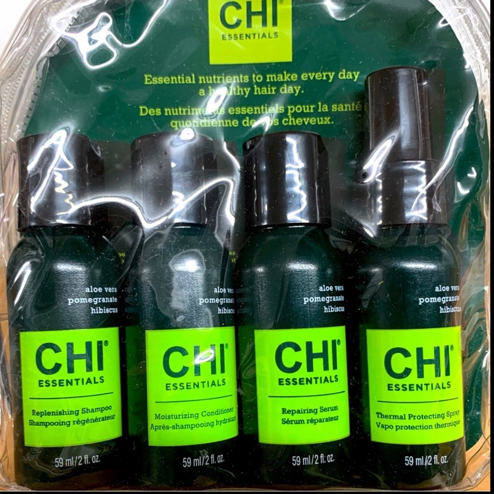 CHI Essentials Hair Care Set - 4pc set travel size